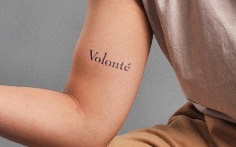 Volonté có nghĩa là “Ý chí sắt đá".